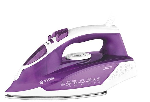 Утюг Vitek VT-8308 2200Вт фиолетовый/белый