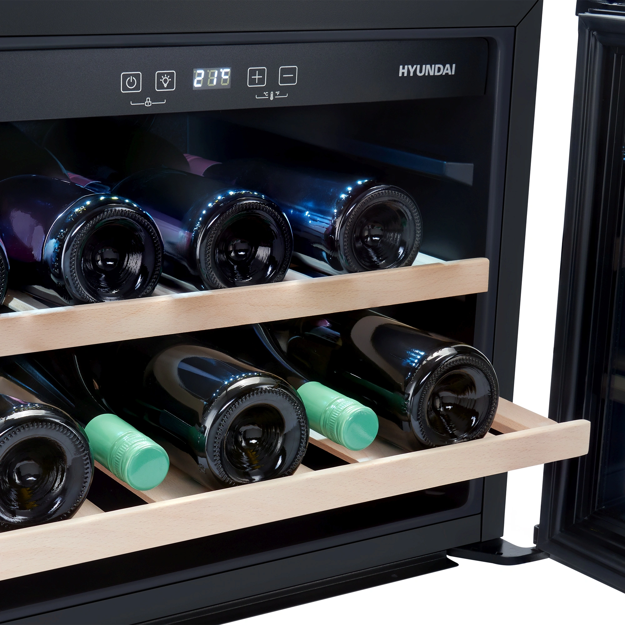 Винный шкаф Hyundai HBWC 0461 SCT, фото 4