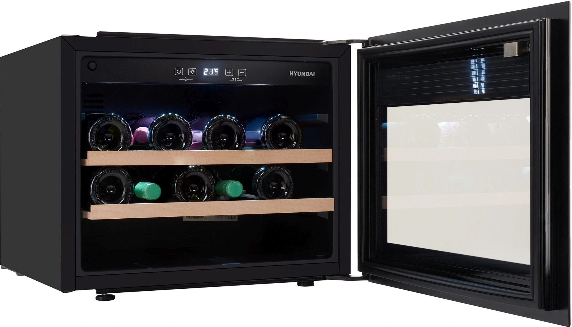 Винный шкаф Hyundai HBWC 0461 SCT, фото 7