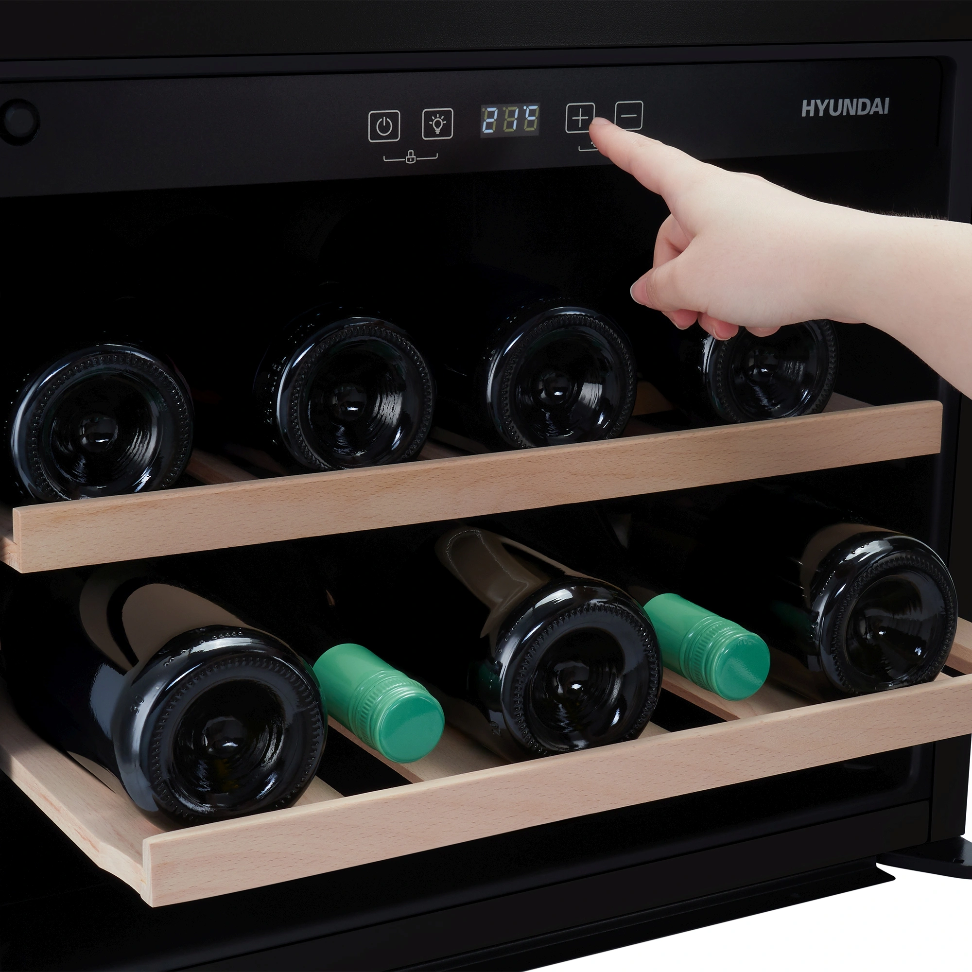 Винный шкаф Hyundai HBWC 0461 SCT, фото 8