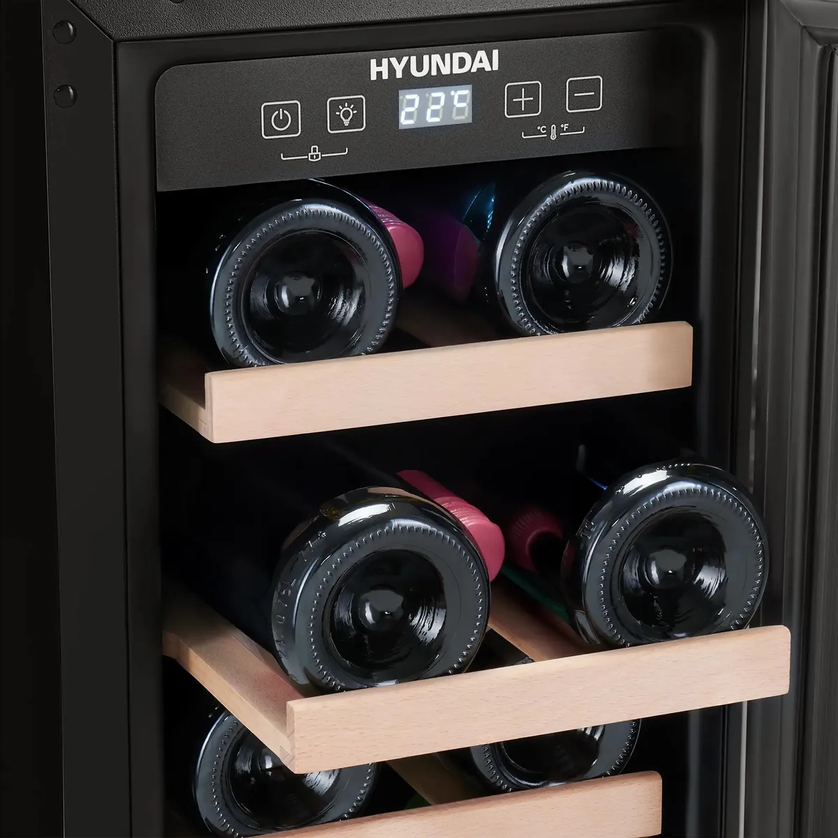 Винный шкаф Hyundai HBWC 0831 SU, фото 8