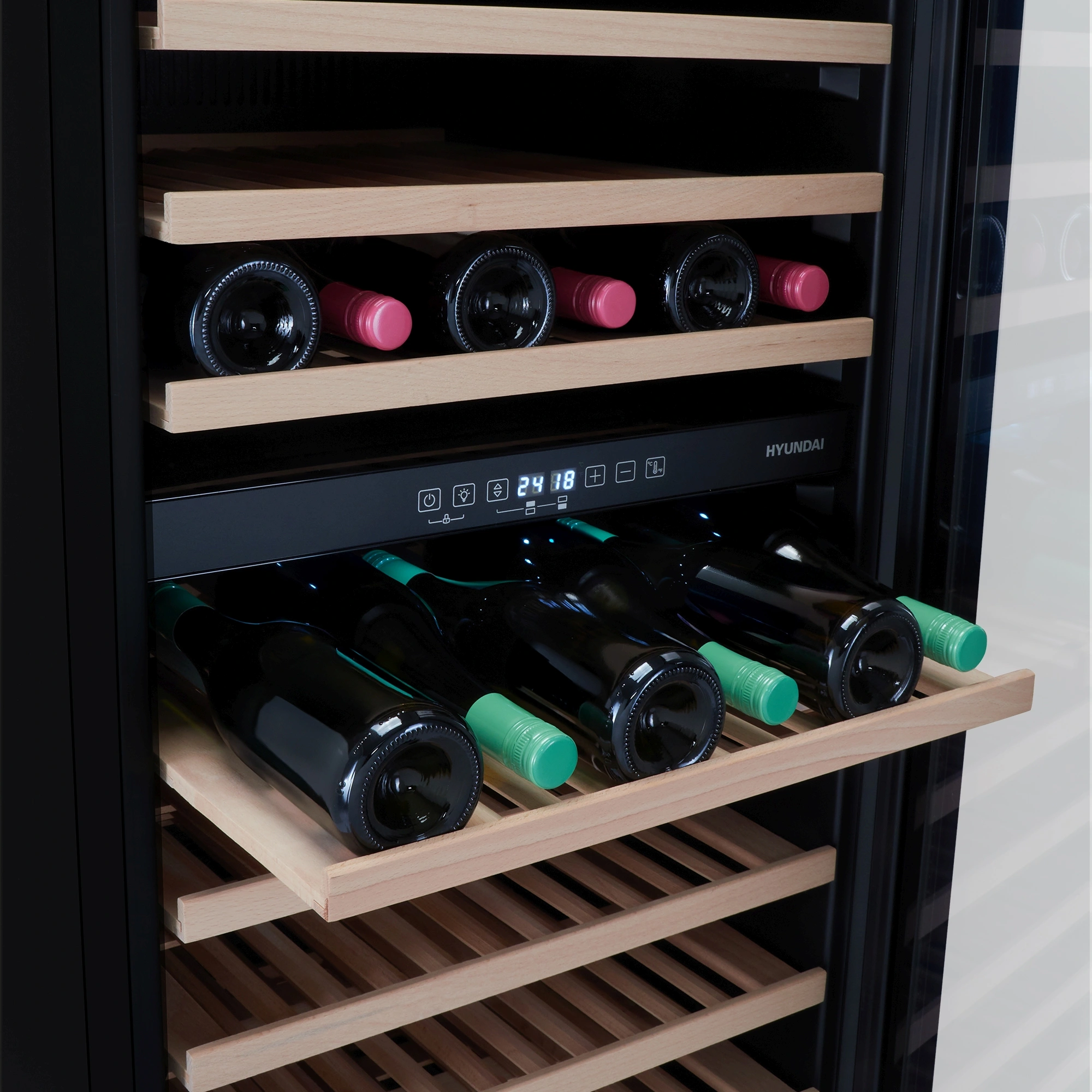 Винный шкаф Hyundai HBWC 1765 DC, фото 4
