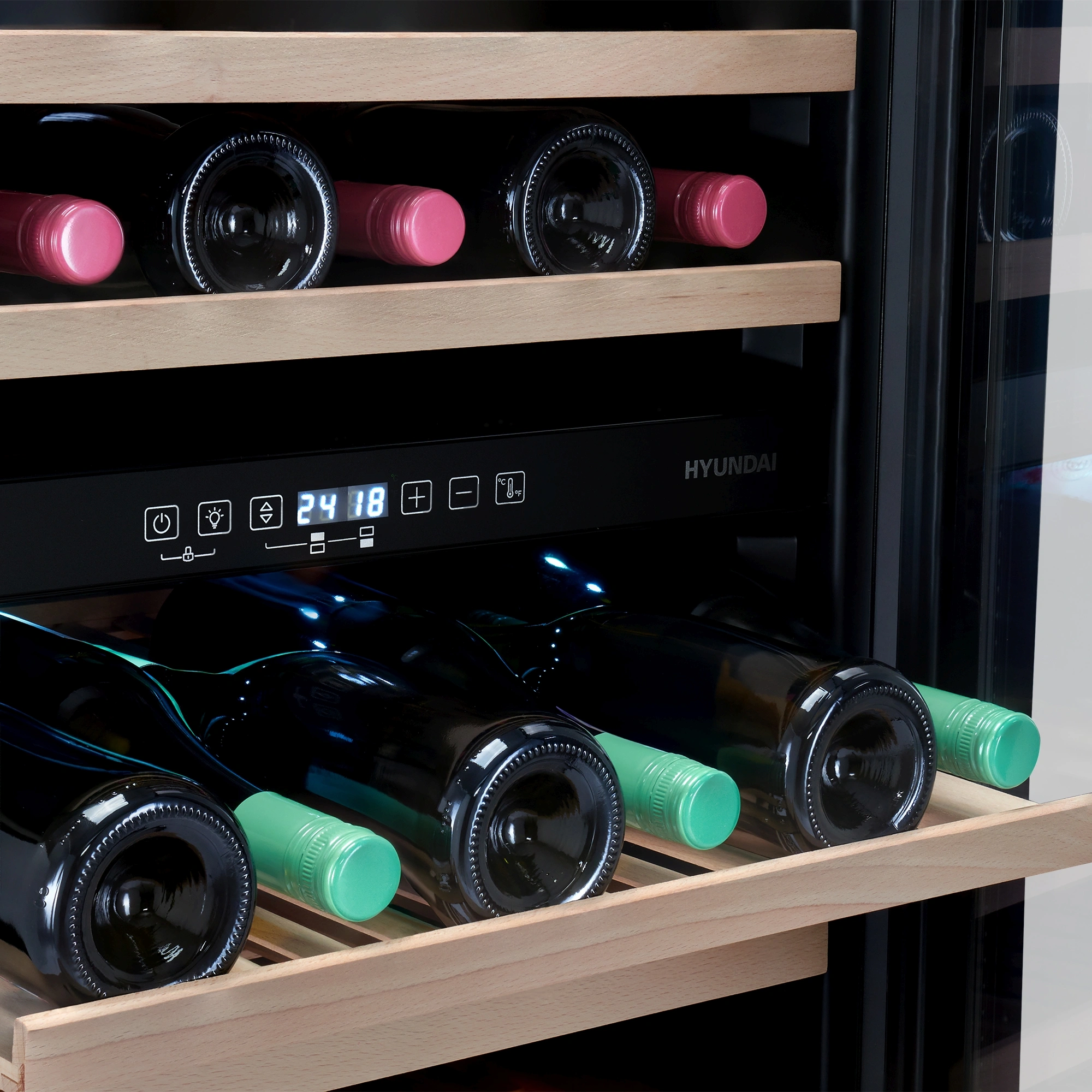 Винный шкаф Hyundai HBWC 1765 DC, фото 9