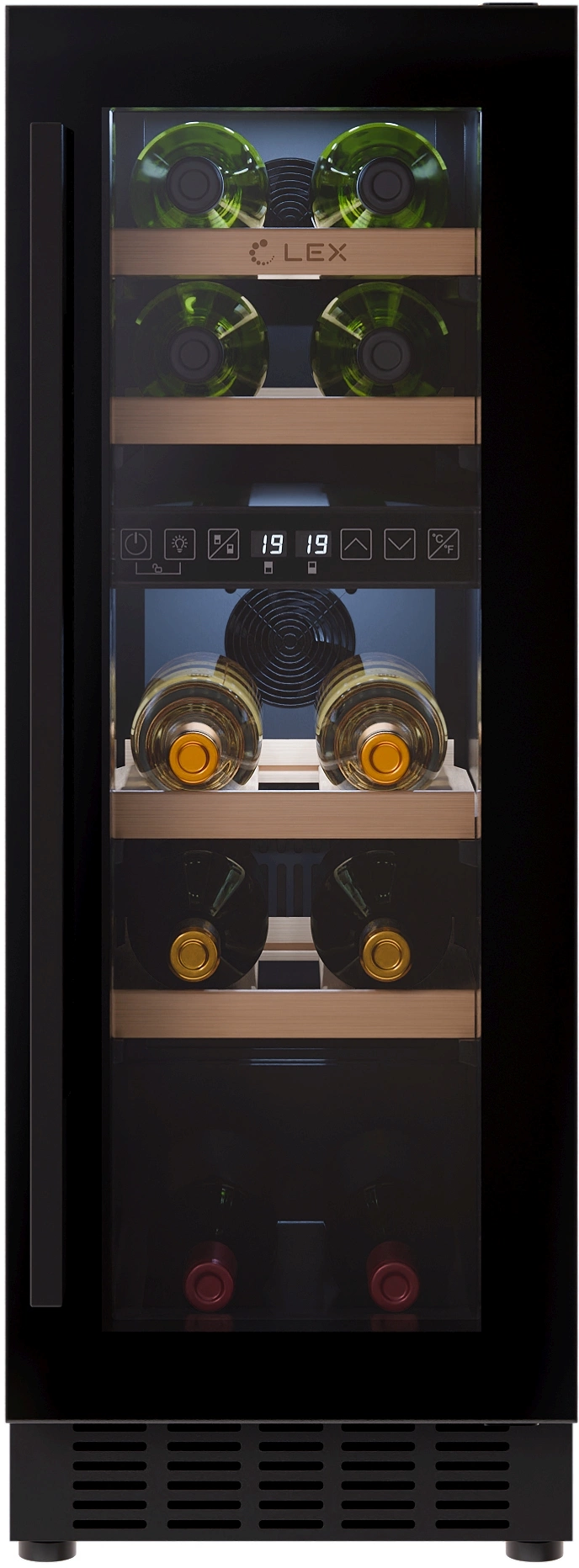 Винный шкаф Lex LWD3017BL dual zone, превью следующего фото
