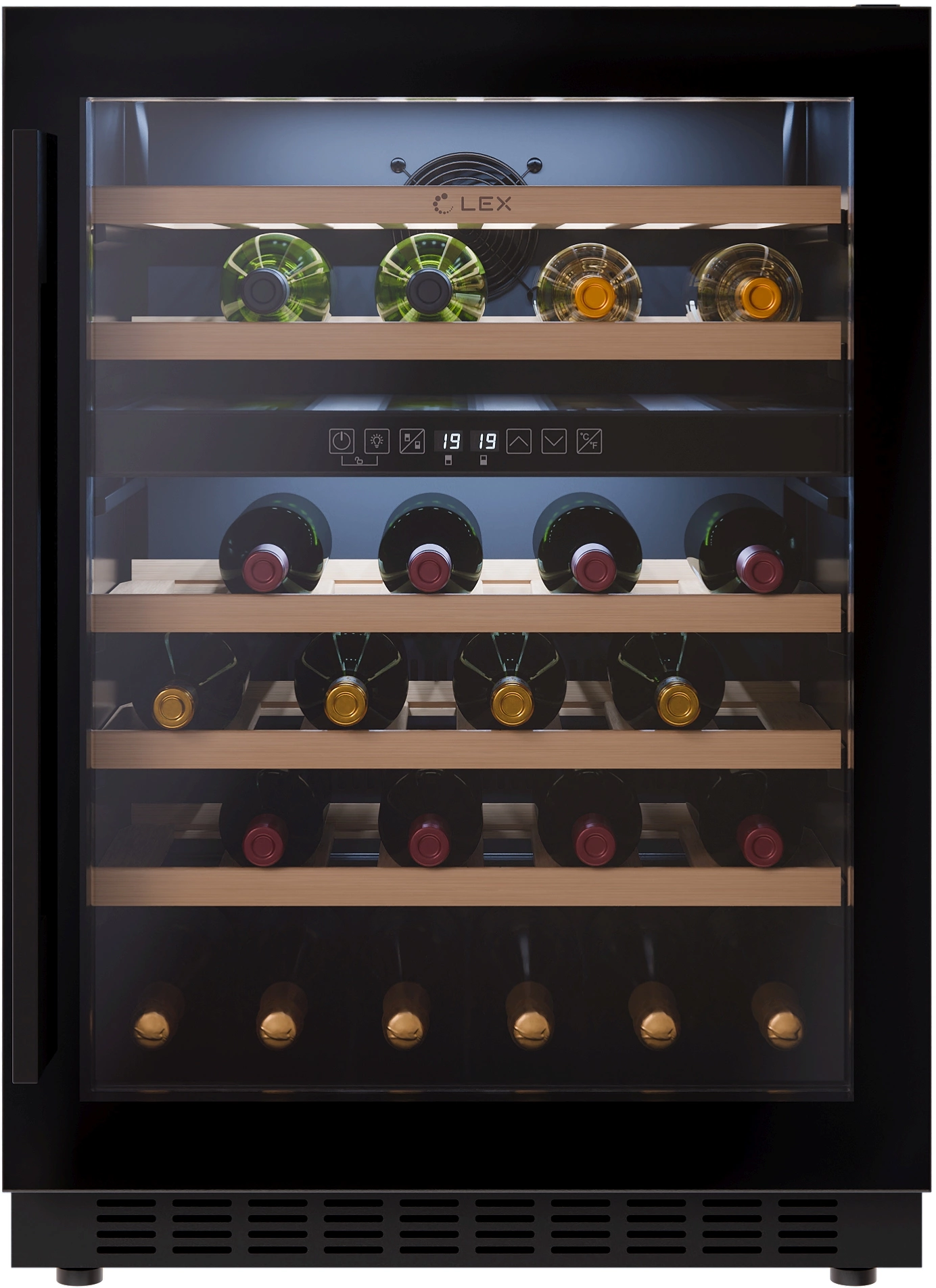 Винный шкаф Lex LWD6046BL dual zone