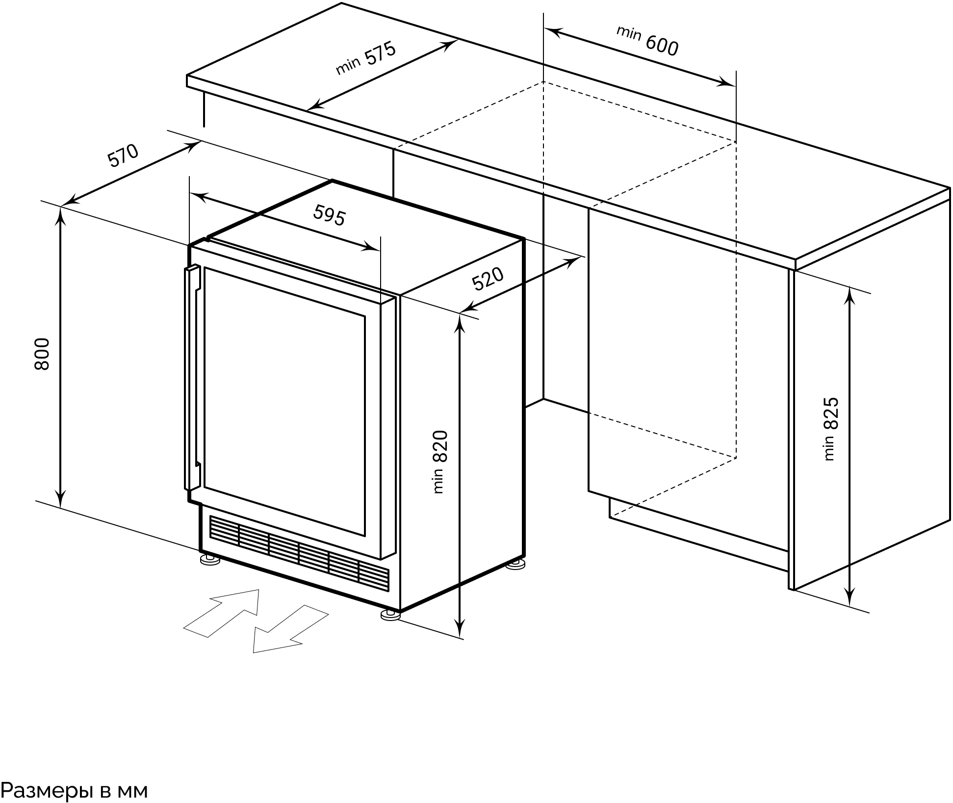 Винный шкаф Lex LWD6046BL dual zone, превью предыдущего фото