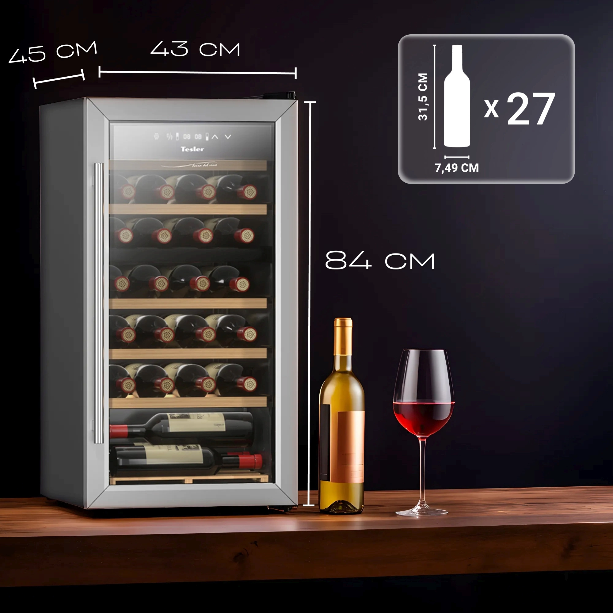 Винный шкаф Tesler CWC-300, фото 7