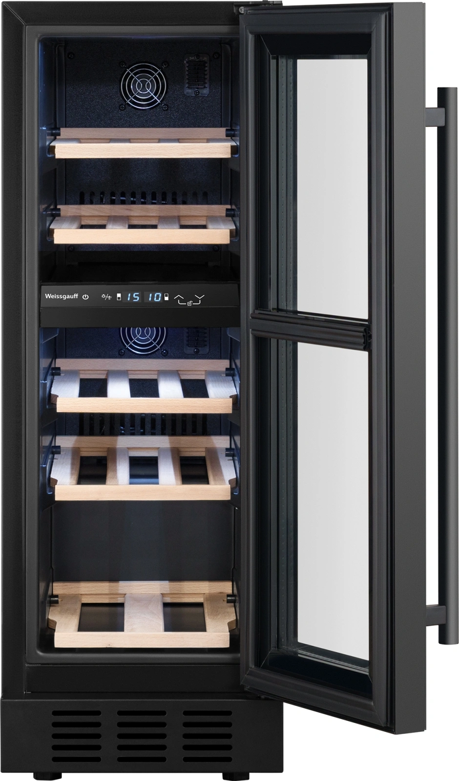 Винный шкаф Weissgauff WWCI-16 DB DualZone, превью следующего фото