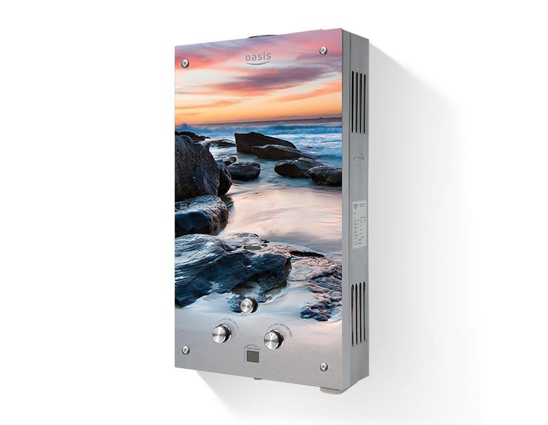 Водонагреватель проточный Oasis GLASS 20 MG(R), газовый, фото 2