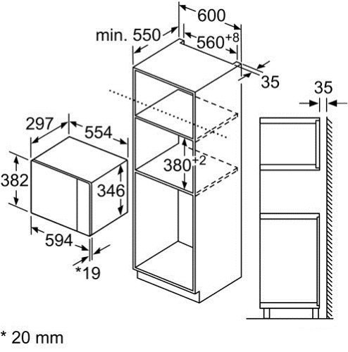 Встраиваемая микроволновая печь Bosch BFL524MB0, фото 8