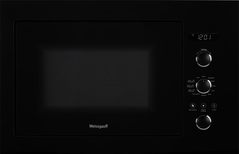 Встраиваемая микроволновая печь WEISSGAUFF BLACK HMT-256, фото 2