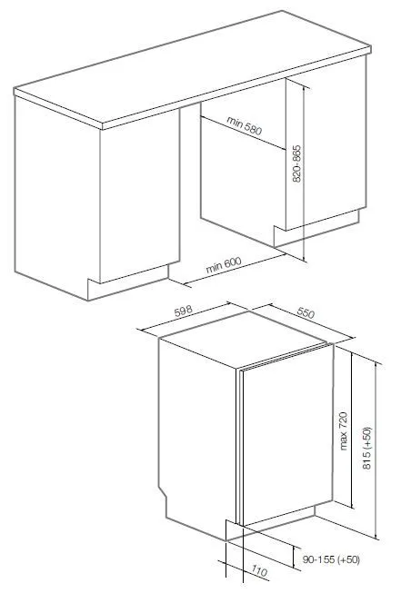 Встраиваемая посудомоечная машина GRAUDE VG 60.2 S, фото 3