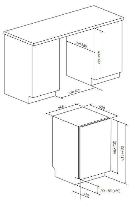 Встраиваемая посудомоечная машина GRAUDE VGE 45.0, фото 3