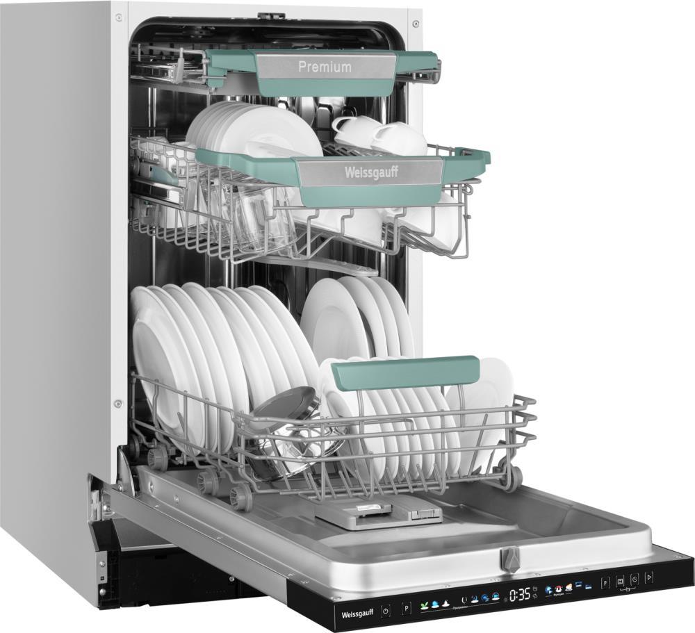 Встраиваемая посудомоечная машина WEISSGAUFF BDW 4575 D INVERTER, фото 7