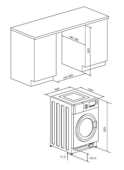 Встраиваемая стиральная машина GRAUDE EWA 60.0, фото 3