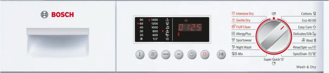 Встраиваемая стирально-сушильная машина Bosch WKD28542EU, превью следующего фото