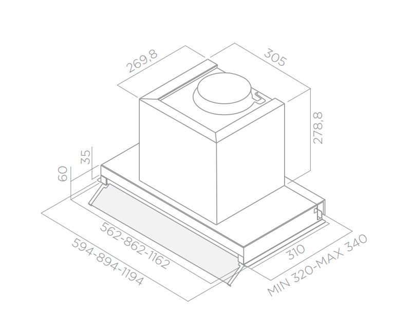 Встраиваемая вытяжка Elica Boxin IX/A/90, фото 5