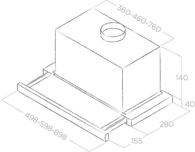 Встраиваемая вытяжка Elica Elite 14 Lux GRVT/A/90, фото 3