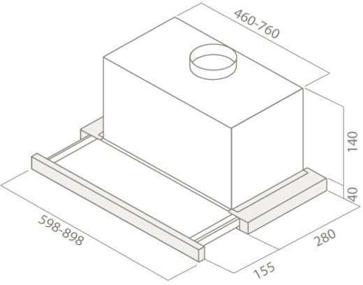 Встраиваемая вытяжка Elica Elite 14 Lux GRVTWH/A/60, фото 3