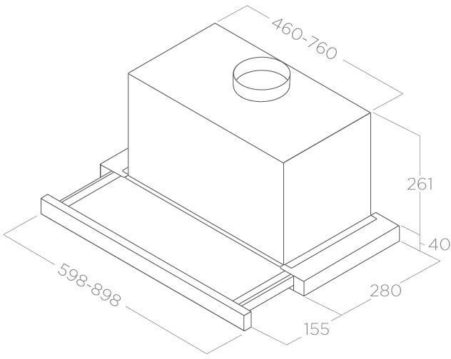 Встраиваемая вытяжка Elica Elite 26 IX/A/90, фото 4