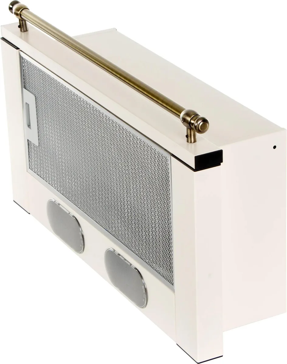 Встраиваемая вытяжка Elikor Интегра 60П-400-В2Л топленое молоко/рейлинг бронза