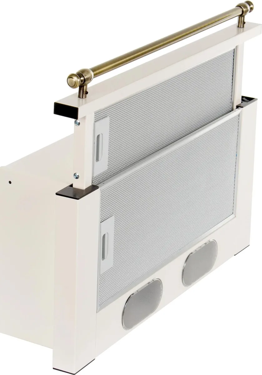 Встраиваемая вытяжка Elikor Интегра 60П-400-В2Л топленое молоко/рейлинг бронза, фото 3