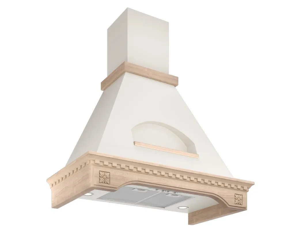 Вытяжка ELIKOR Бельведер Флореале 90P-650-P3D бежевый/дуб неок