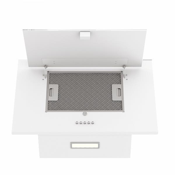 Вытяжка ELIKOR Коралл 60П-430-К3Д белый/бел. стекло, фото 7