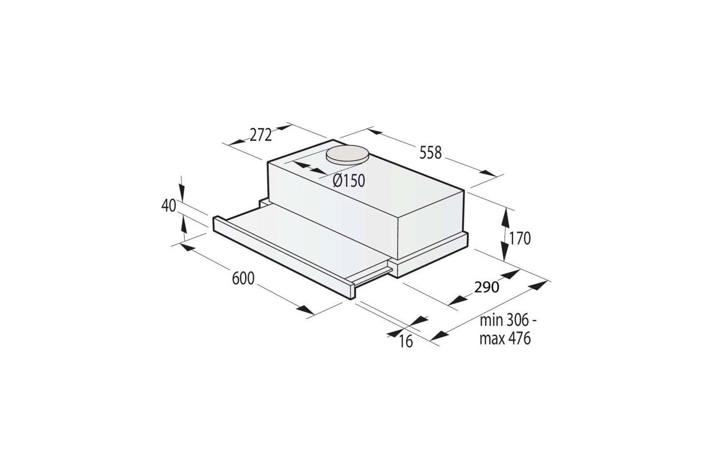 Вытяжка Gorenje TH64E3SGB, фото 12