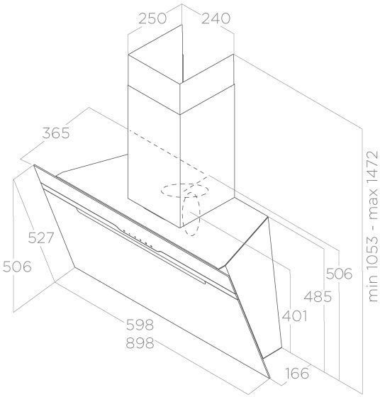 Вытяжка каминная Elica Majestic WH/A/60, фото 3