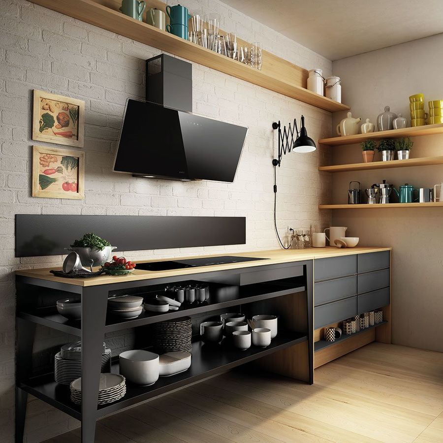 Вытяжка каминная Elica Shire BK/A/90 NO PLUG, фото 4