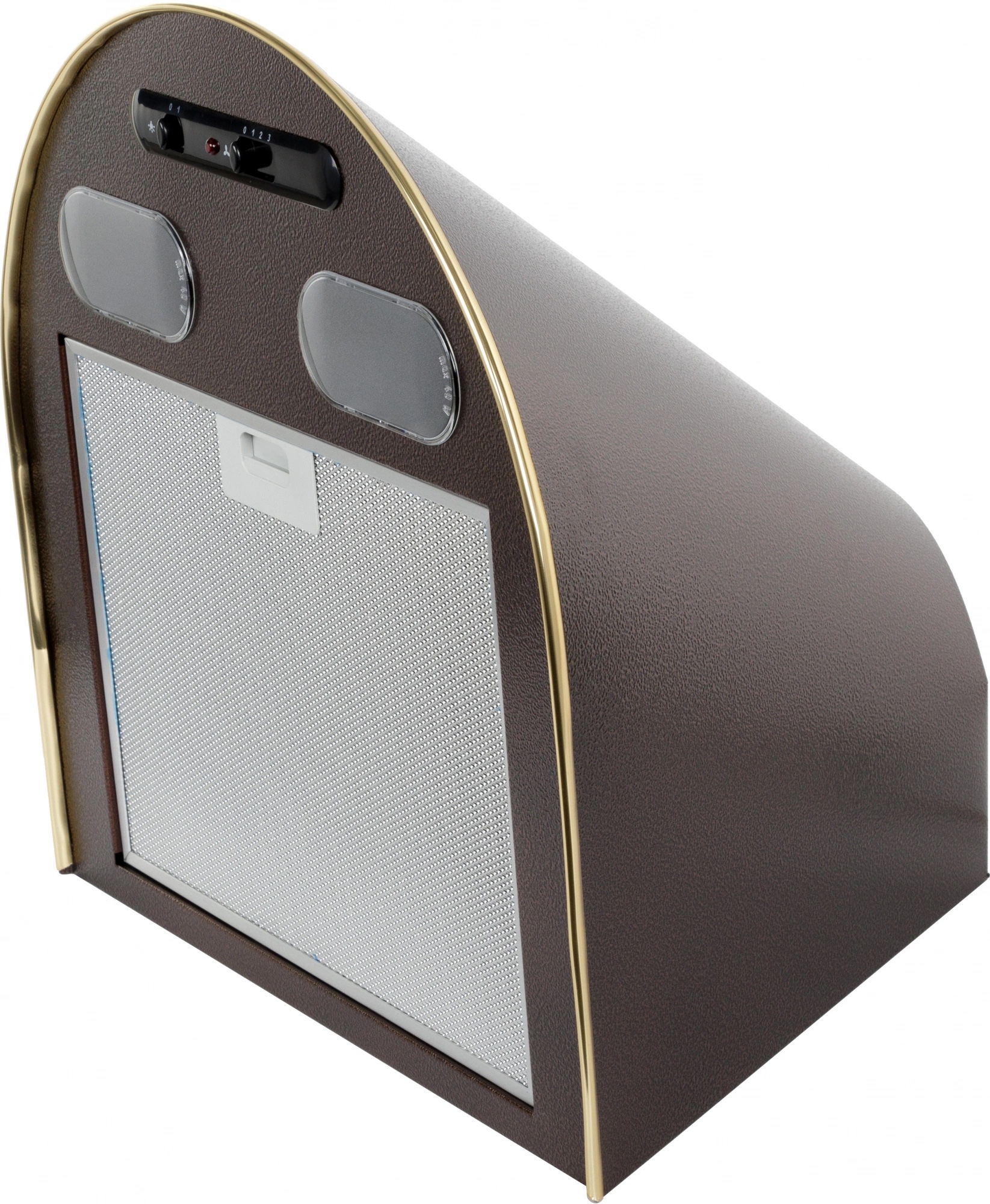 Вытяжка каминная Elikor Эпсилон 50П-430-П3Л медный антик/золотистый