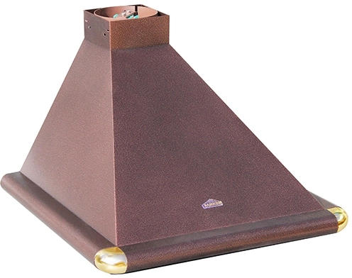 Вытяжка каминная Elikor Сатурн 50П-180-В1Л медный антик/золот