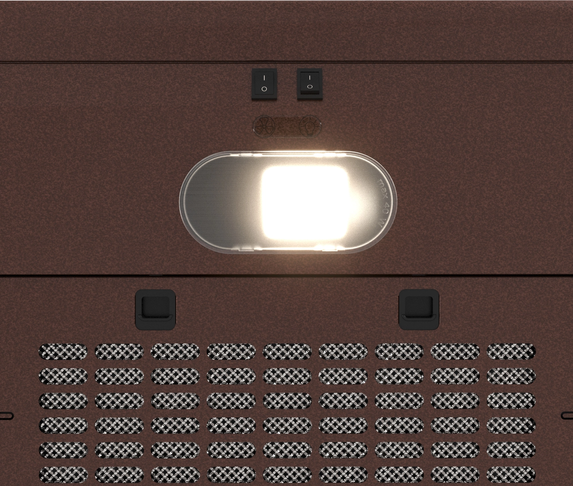 Вытяжка каминная Elikor Сатурн 50П-180-В1Л медный антик/золот, фото 4