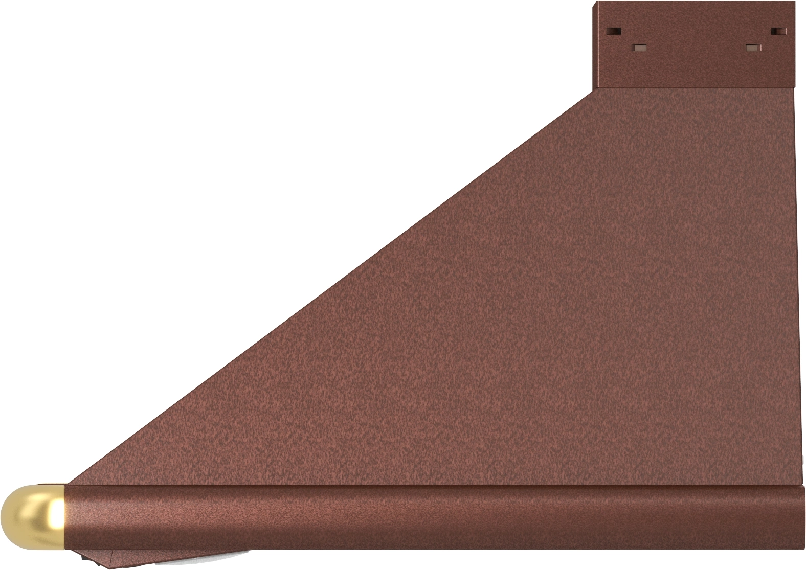 Вытяжка каминная Elikor Сатурн 50П-180-В1Л медный антик/золот, фото 5