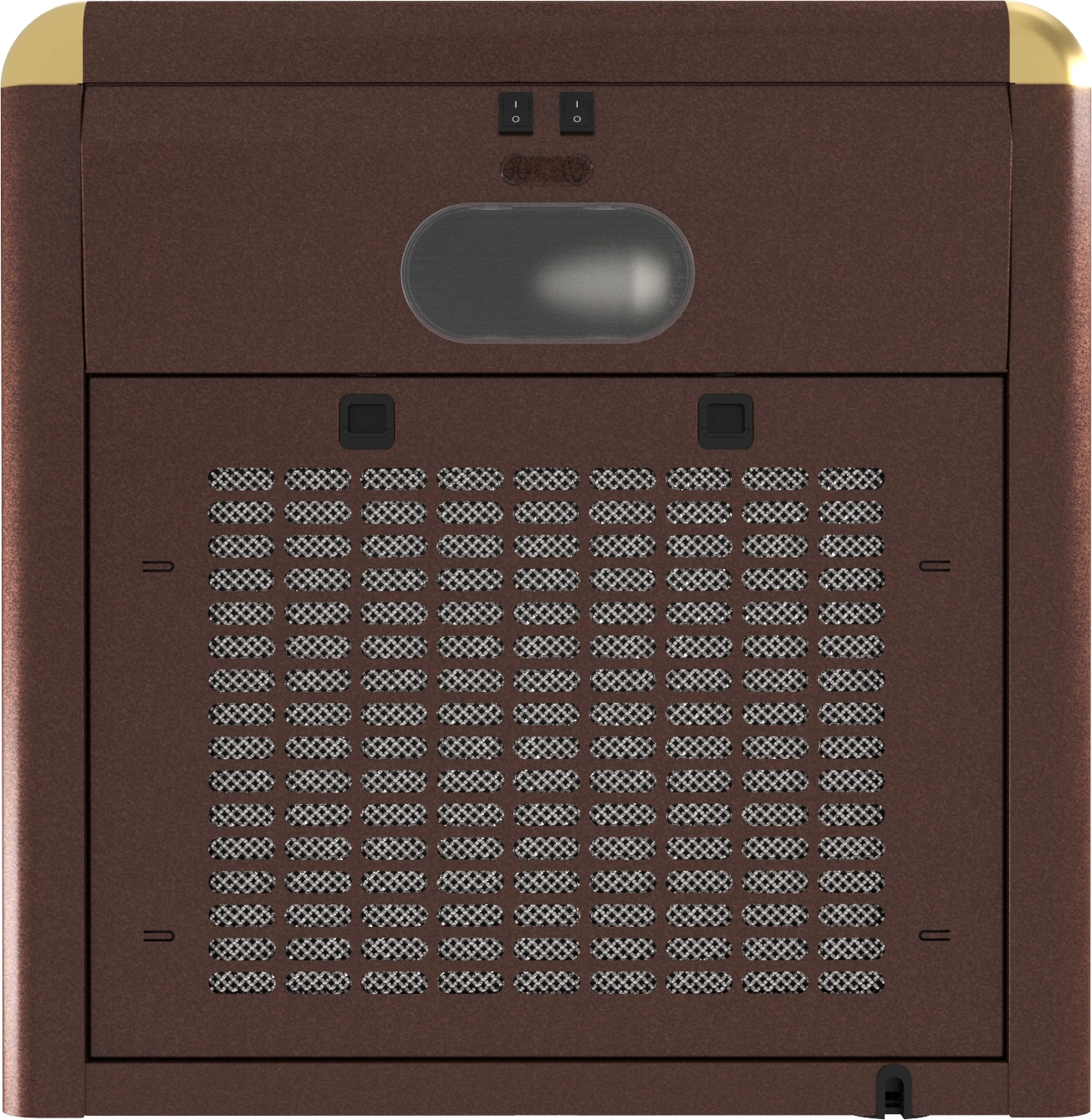 Вытяжка каминная Elikor Сатурн 50П-180-В1Л медный антик/золот, фото 7