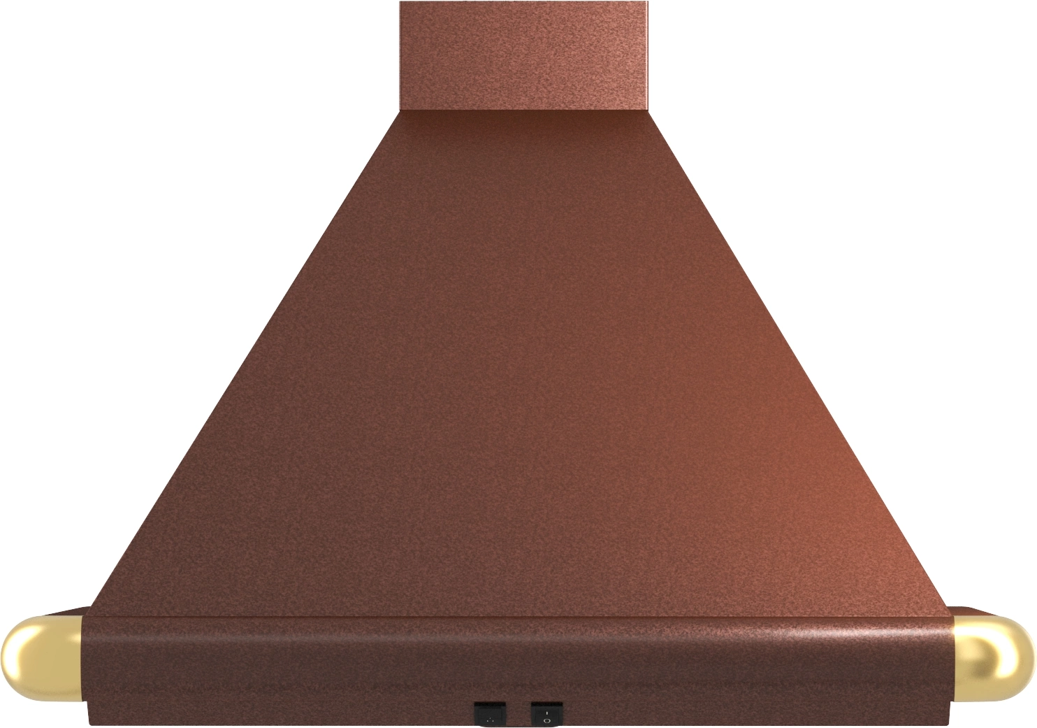 Вытяжка каминная Elikor Сатурн 50П-180-В1Л медный антик/золот, фото 8