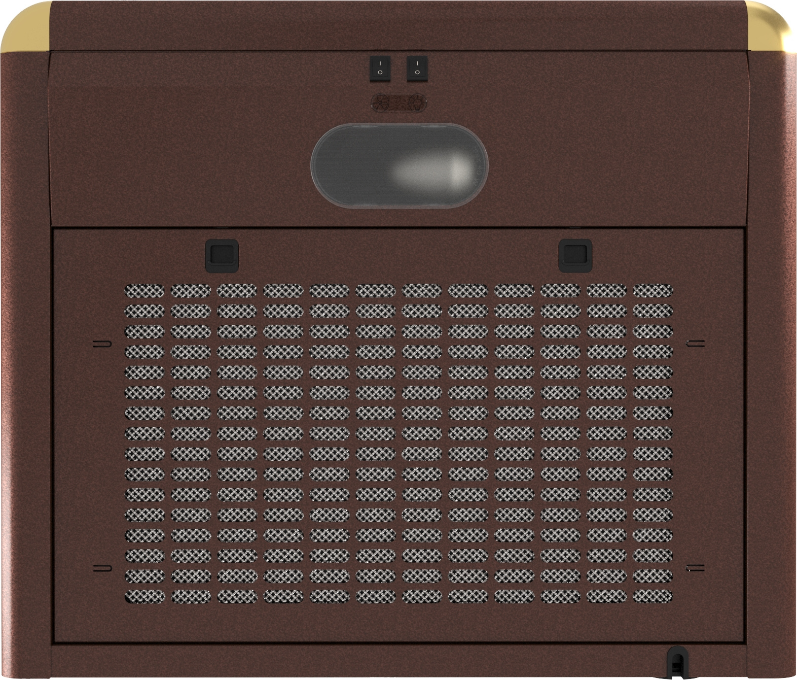 Вытяжка каминная Elikor Сатурн 60П-180-В1Л медный антик/золот, фото 7