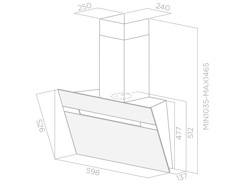 Вытяжка каминная Jet Air Viki BL/A/60, фото 5