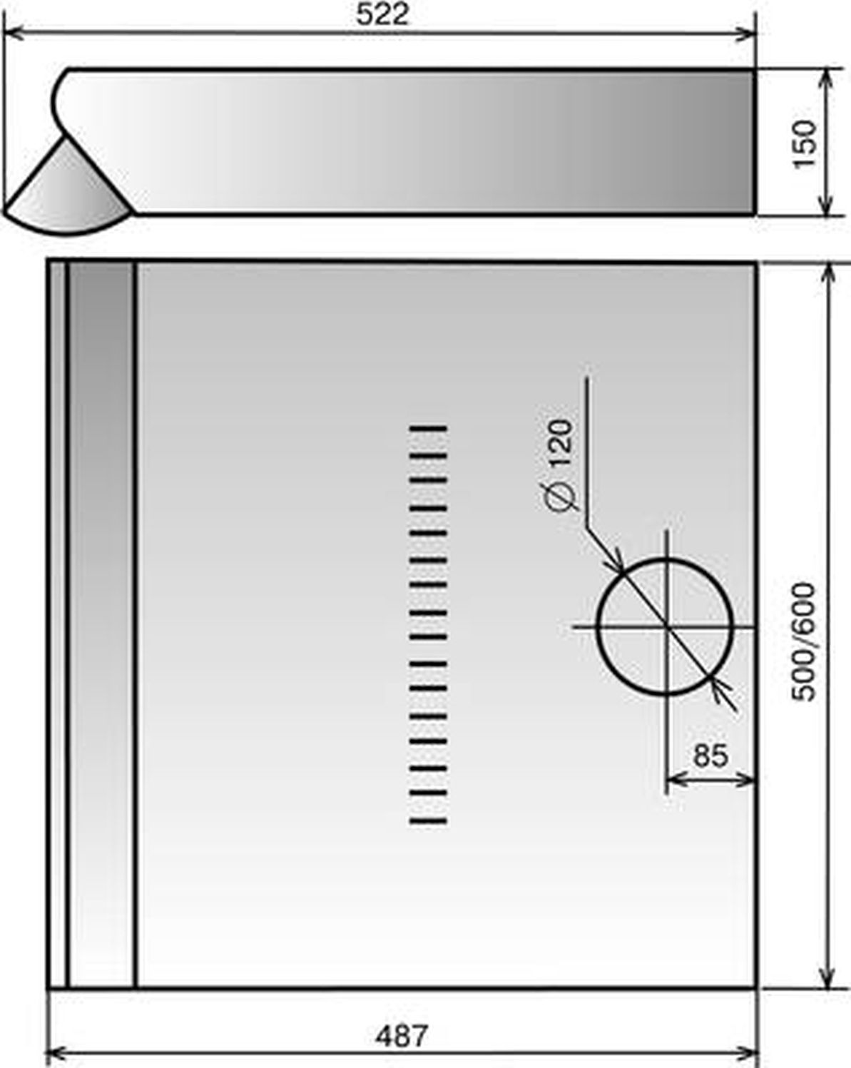 Вытяжка козырьковая Elikor Davoline 60П-290-П3Л бежевый, фото 3