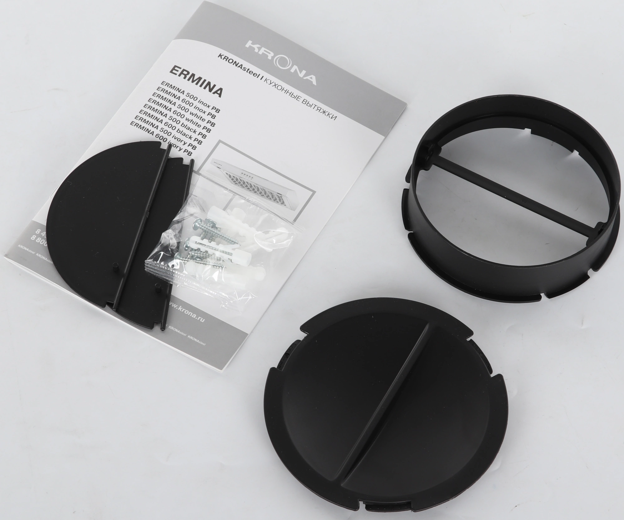 Вытяжка козырьковая Krona Ermina 600 черный, фото 15