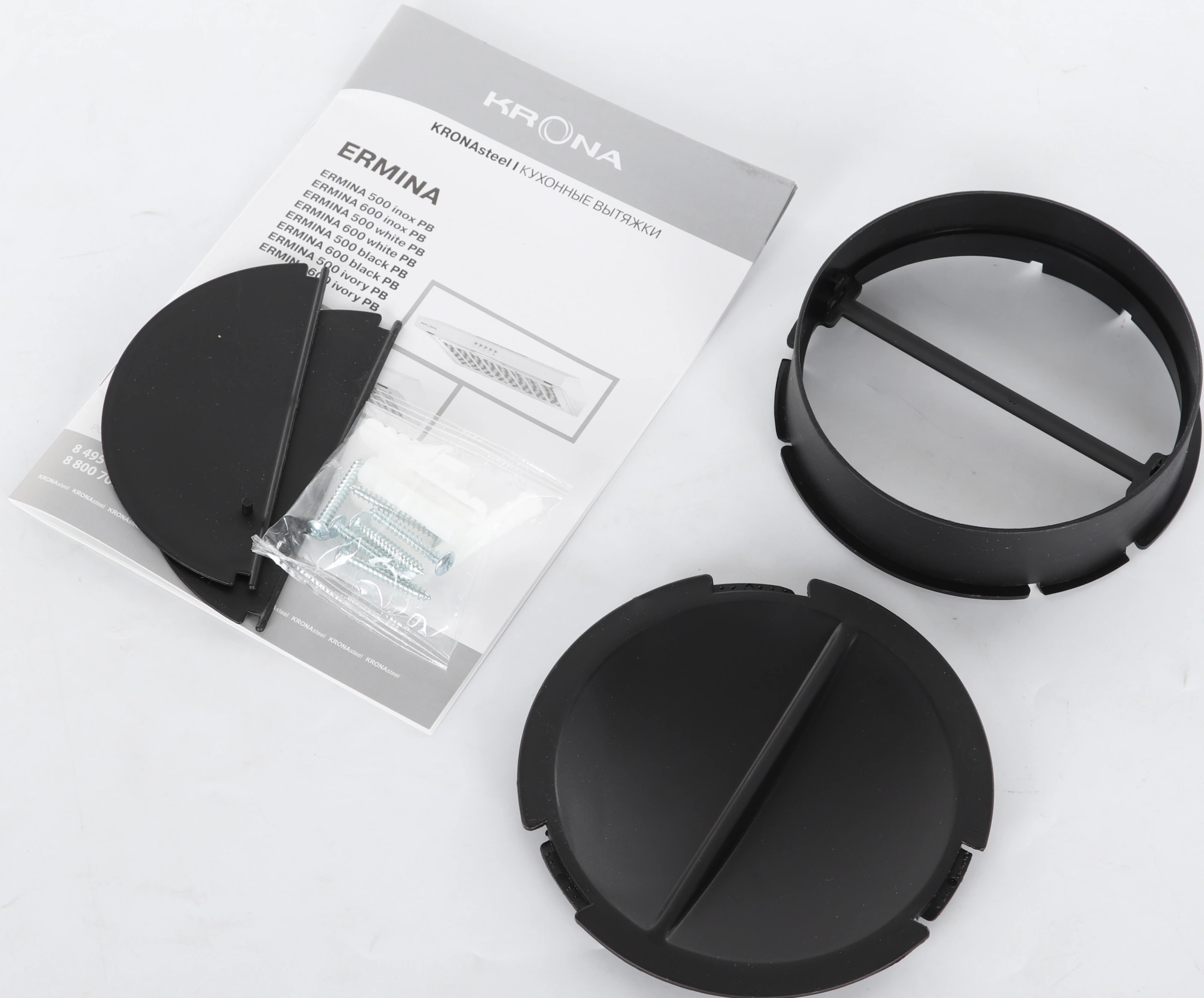 Вытяжка козырьковая Krona Ermina 600 нерж, фото 17