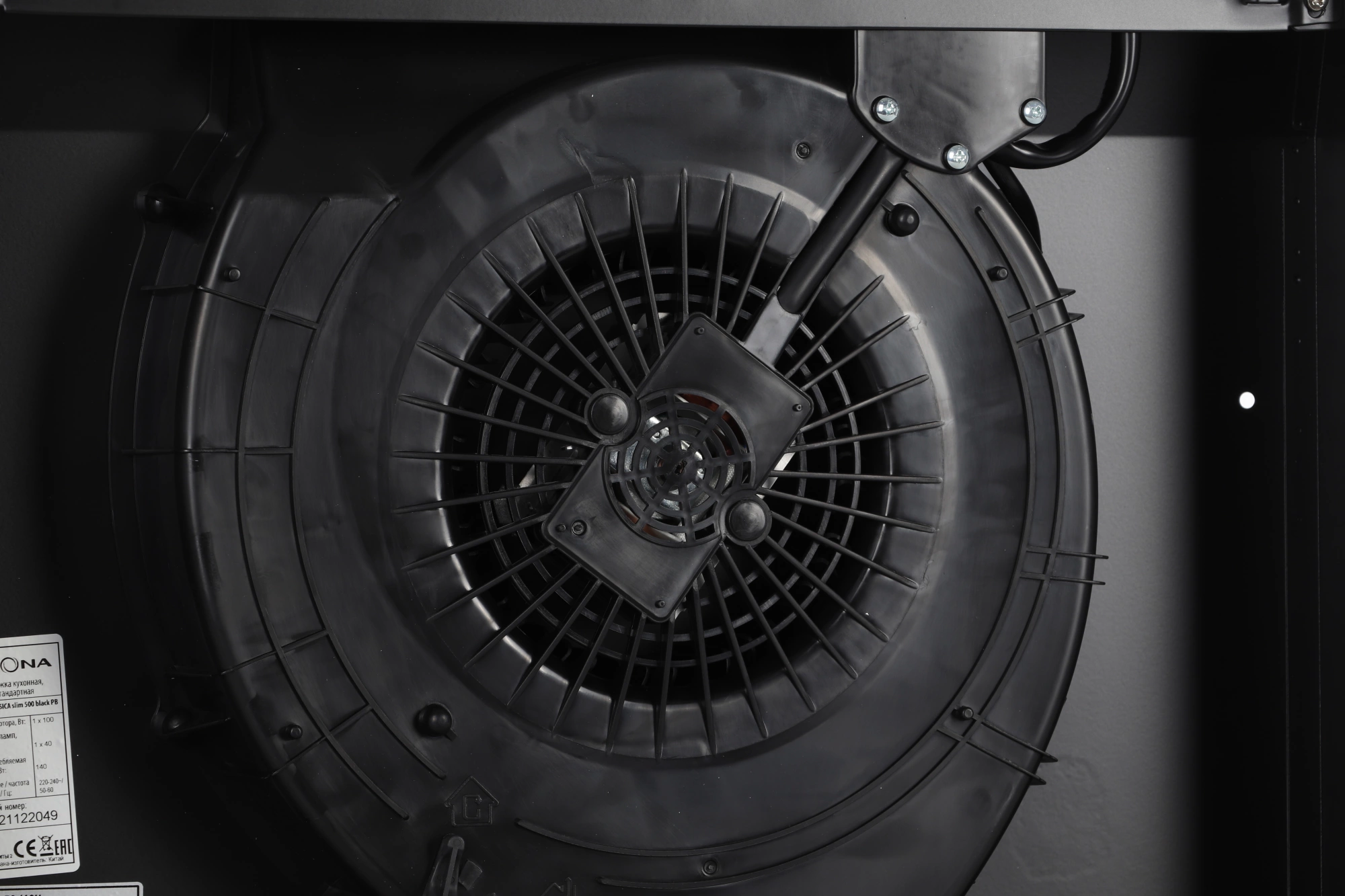 Вытяжка козырьковая Krona Jessica PB 500 slim черный, фото 7