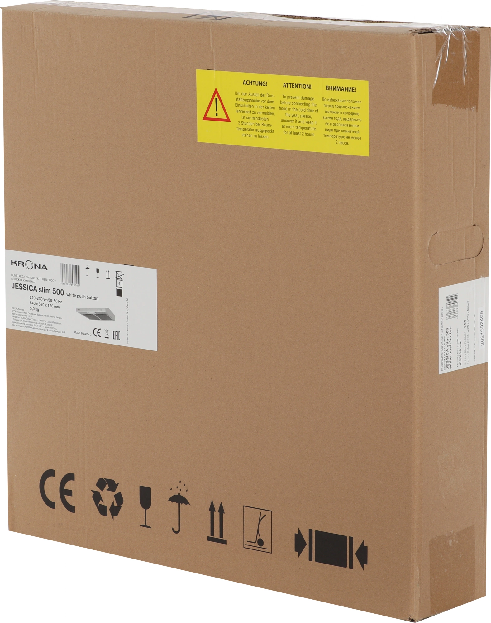 Вытяжка козырьковая Krona Jessica slim 500, фото 7