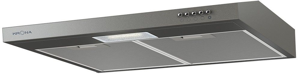 Вытяжка козырьковая Krona Jessica slim 600 металлик