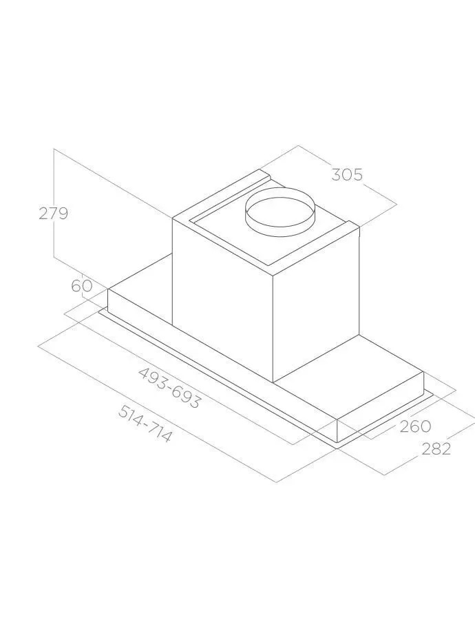 Вытяжка встраиваемая Elica Hidden 2.0 BL MAT/A/72 черный, превью предыдущего фото