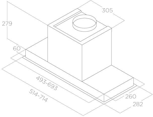 Вытяжка встраиваемая Elica Hidden 2.0 @ BLGL/A/52, фото 6