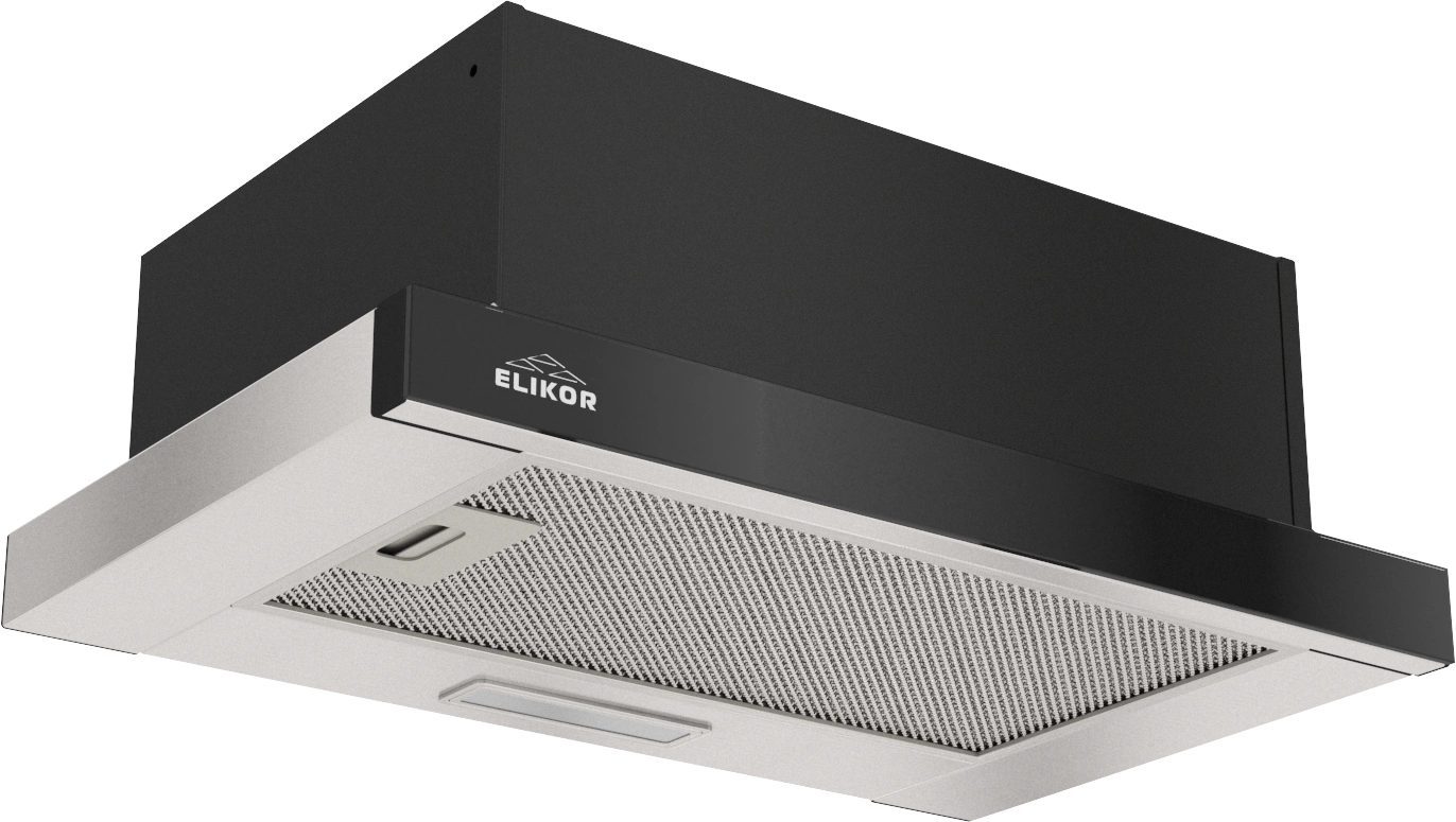 Вытяжка встраиваемая Elikor Интегра Glass 50Н-400-В2Д нержавеющая сталь/стекло черное, фото 4