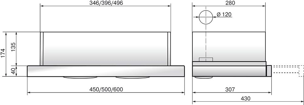 Вытяжка встраиваемая Elikor Интегра Glass 50Н-400-В2Д нержавеющая сталь/стекло черное, фото 7