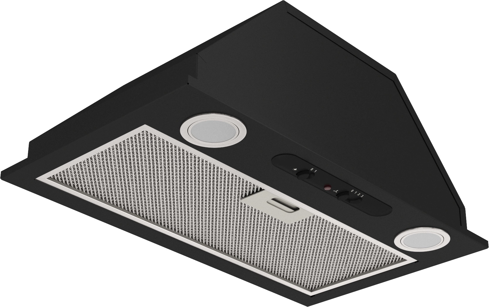 Вытяжка встраиваемая Elikor Врезной блок 52П-400-П3Д черный